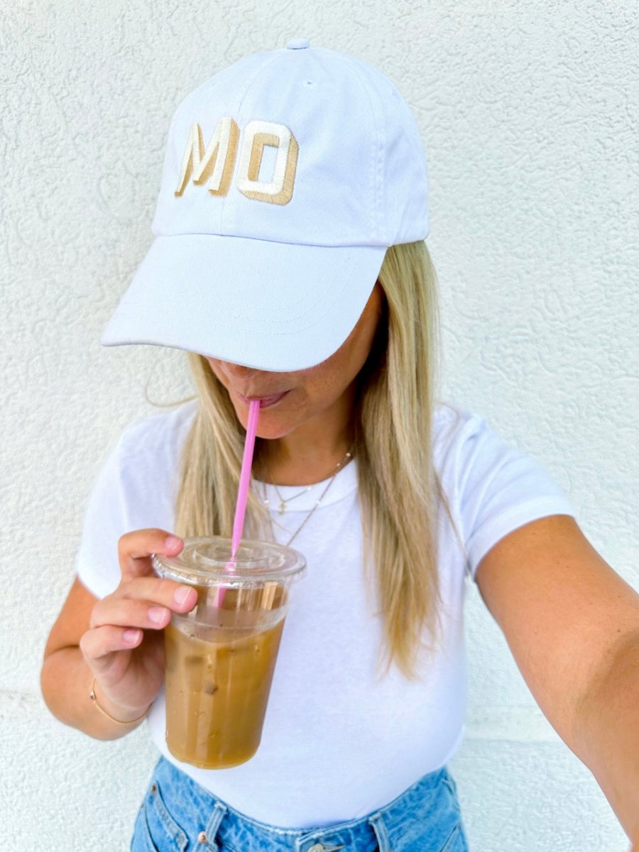Personalized Shadow Block Initials Baseball Hat