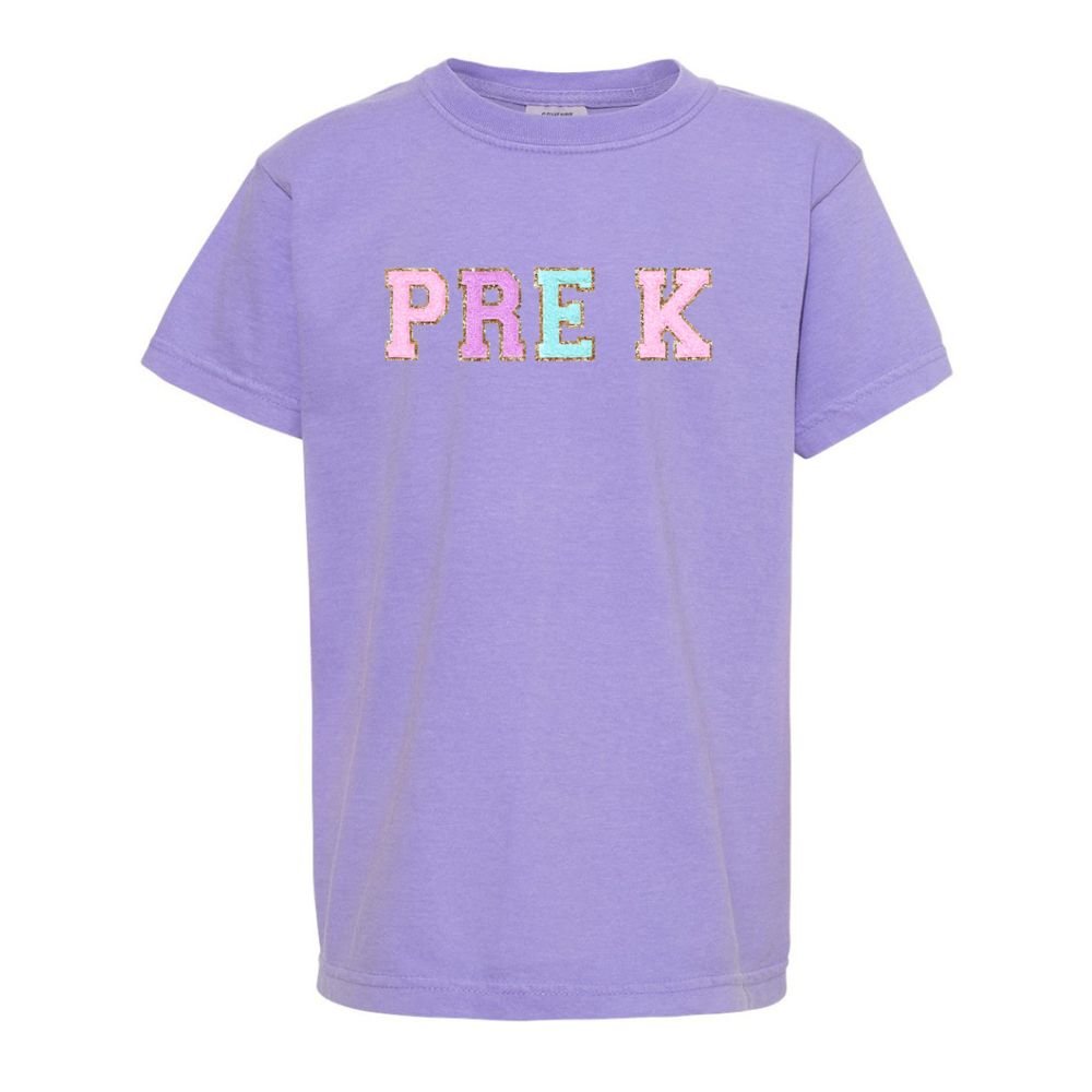 Kids Grade Goals Letter Patch T-Shirt