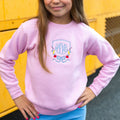 Kids Monogrammed 'Classroom Crest Royalty' Crewneck