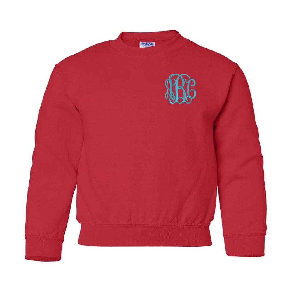 Kids Monogrammed Crewneck Sweatshirt