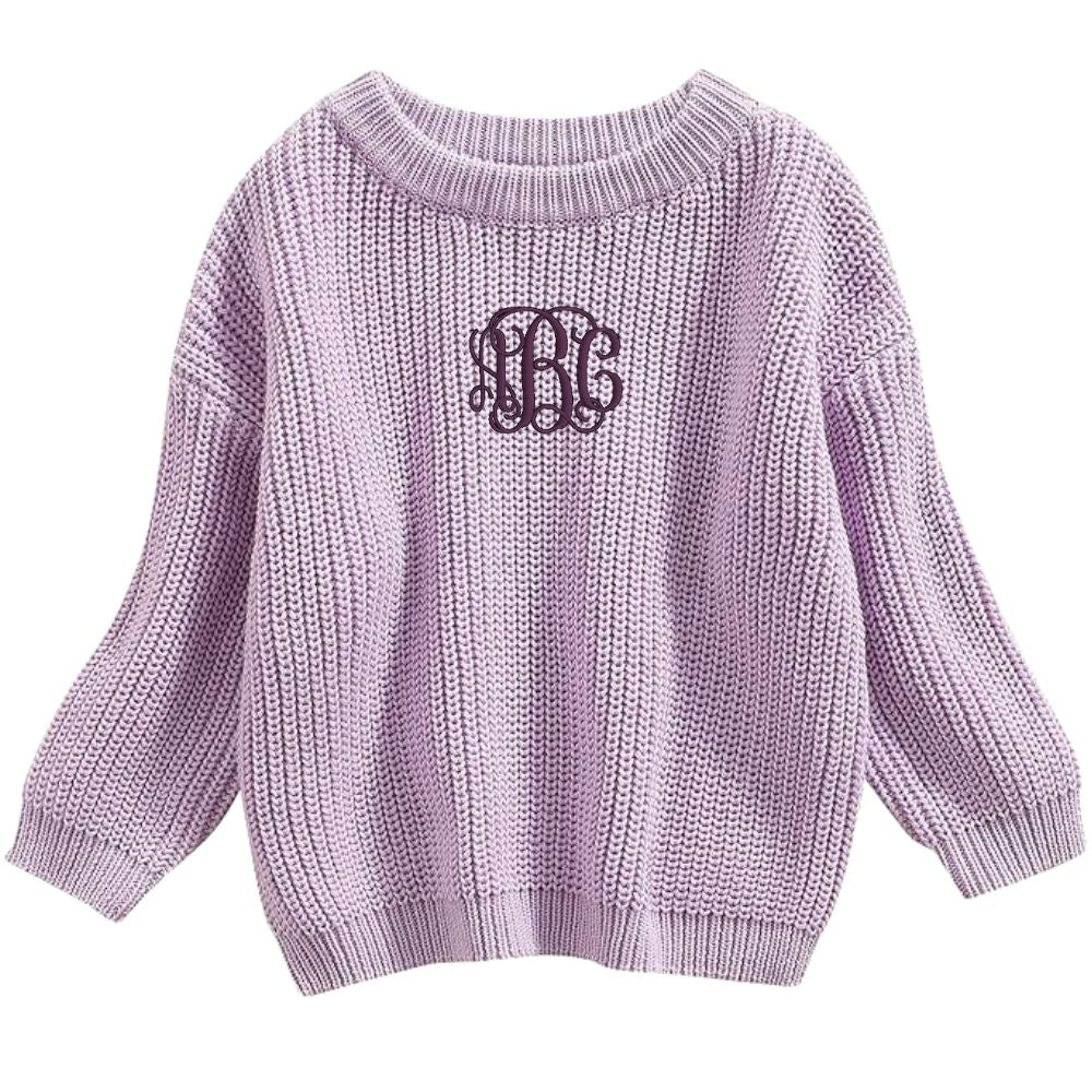 Kids Monogrammed Kiddo Knit Sweater