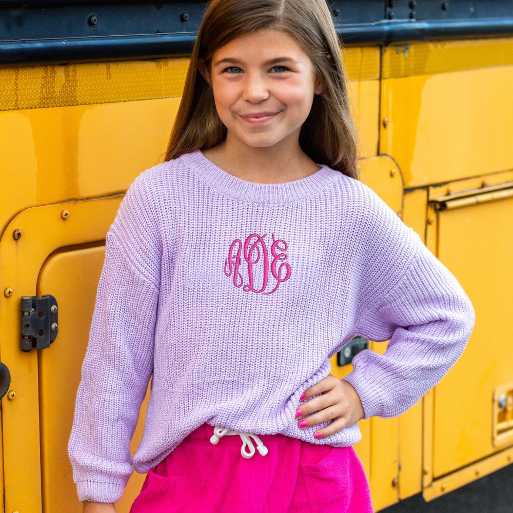 Kids Monogrammed Kiddo Knit Sweater