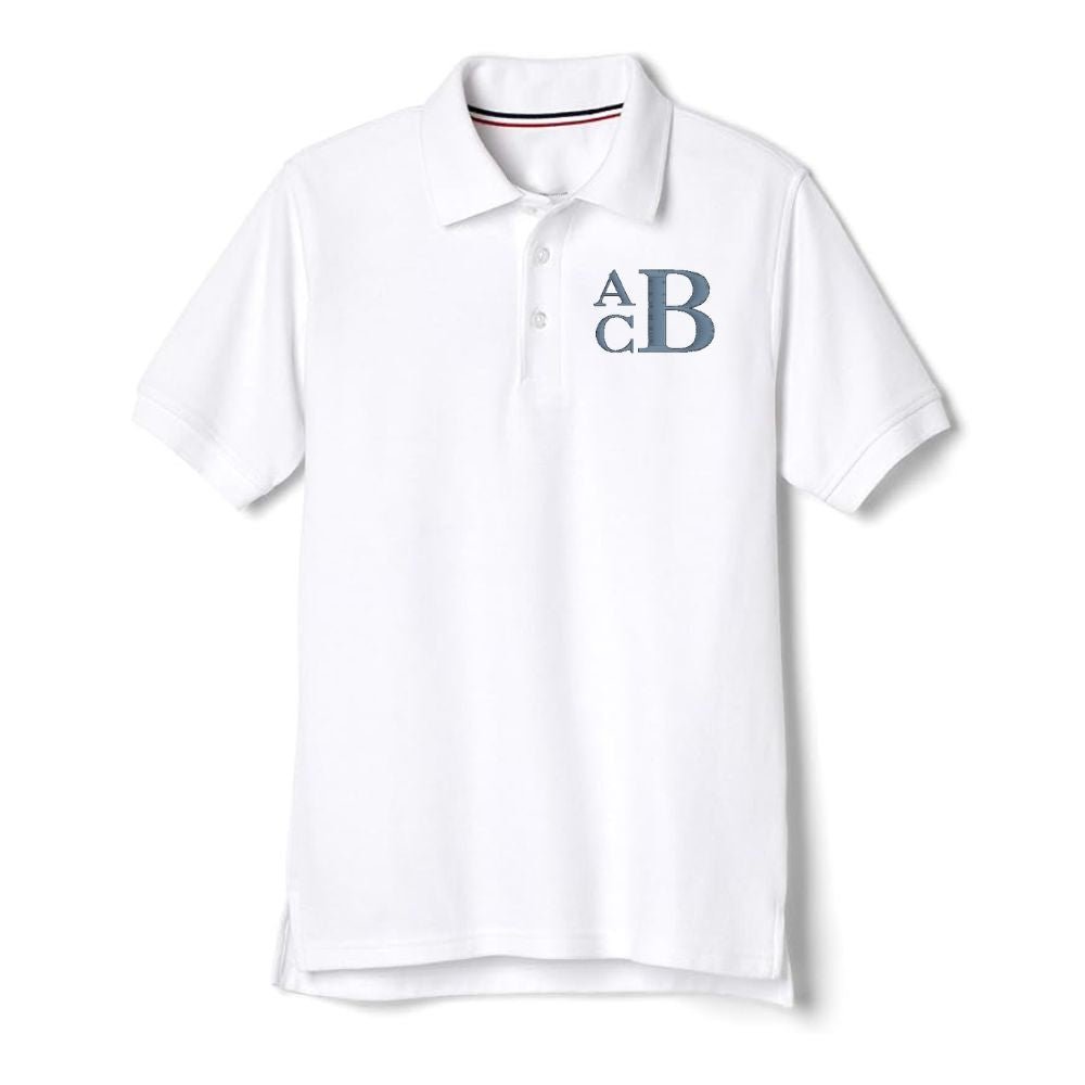 Kids Monogrammed Polo