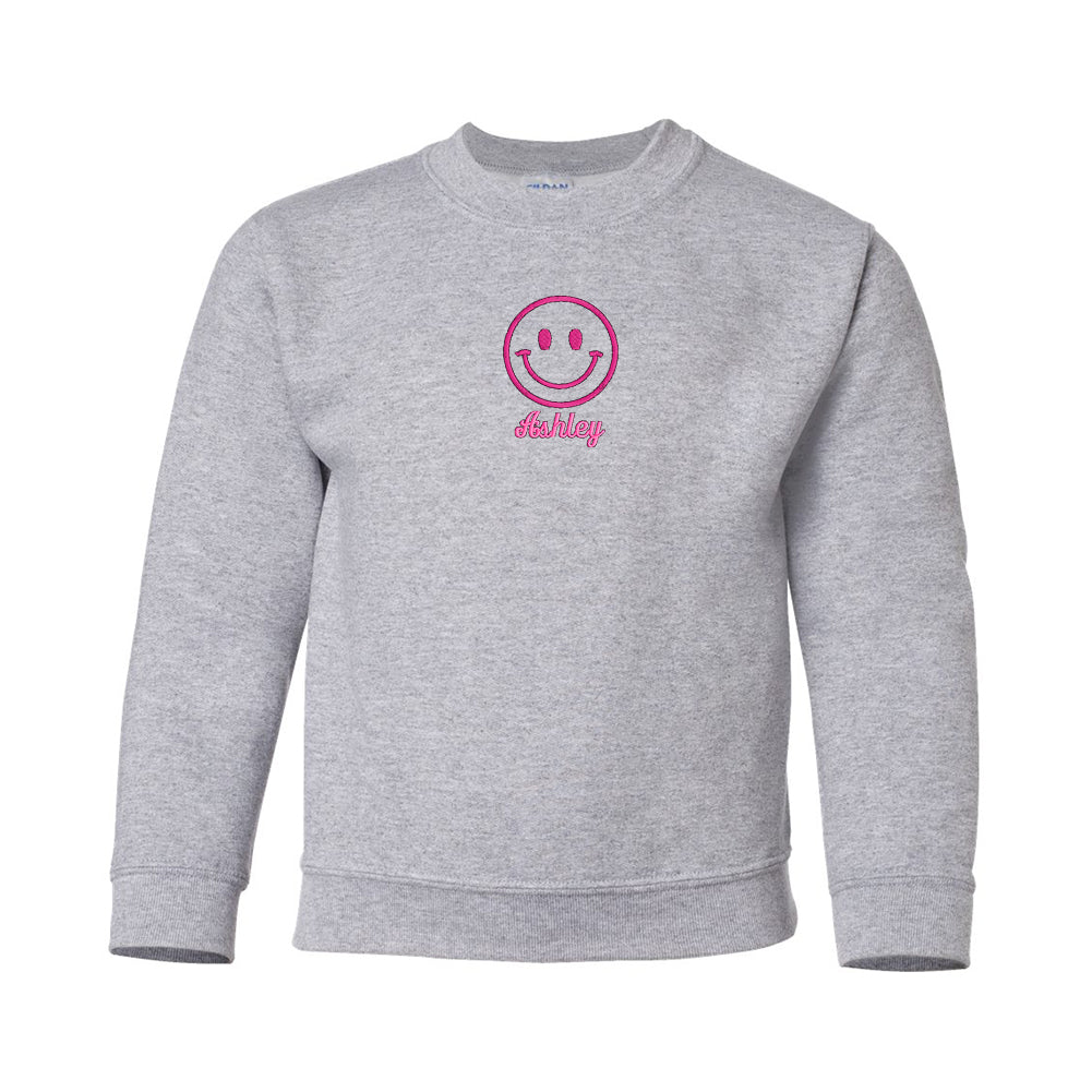 Kids 'Smiley Face' Crewneck Sweatshirt