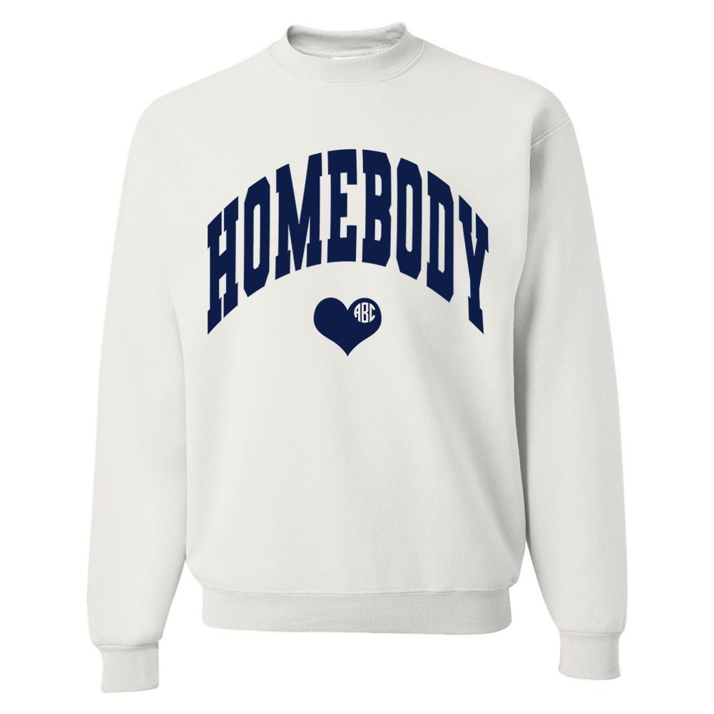 Monogrammed 'Homebody' Crewneck Sweatshirt