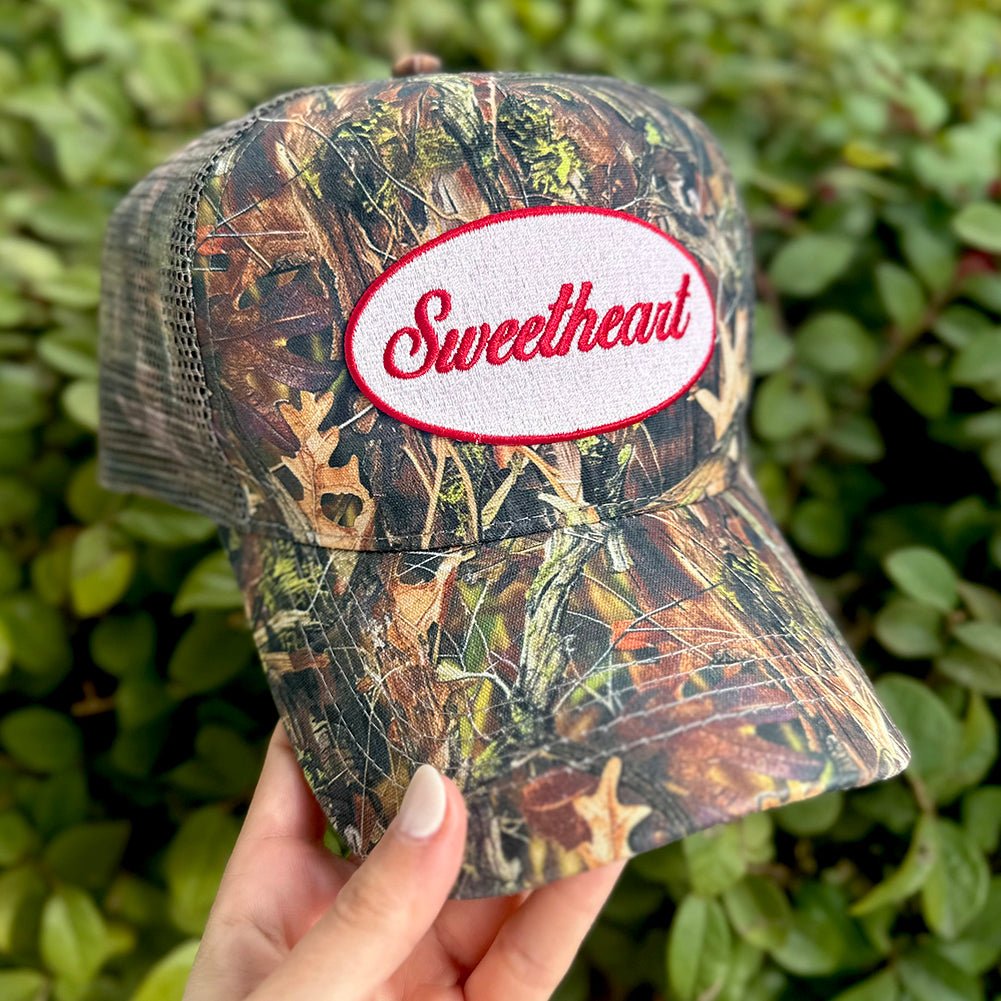 'Sweetheart' Camo Trucker Hat