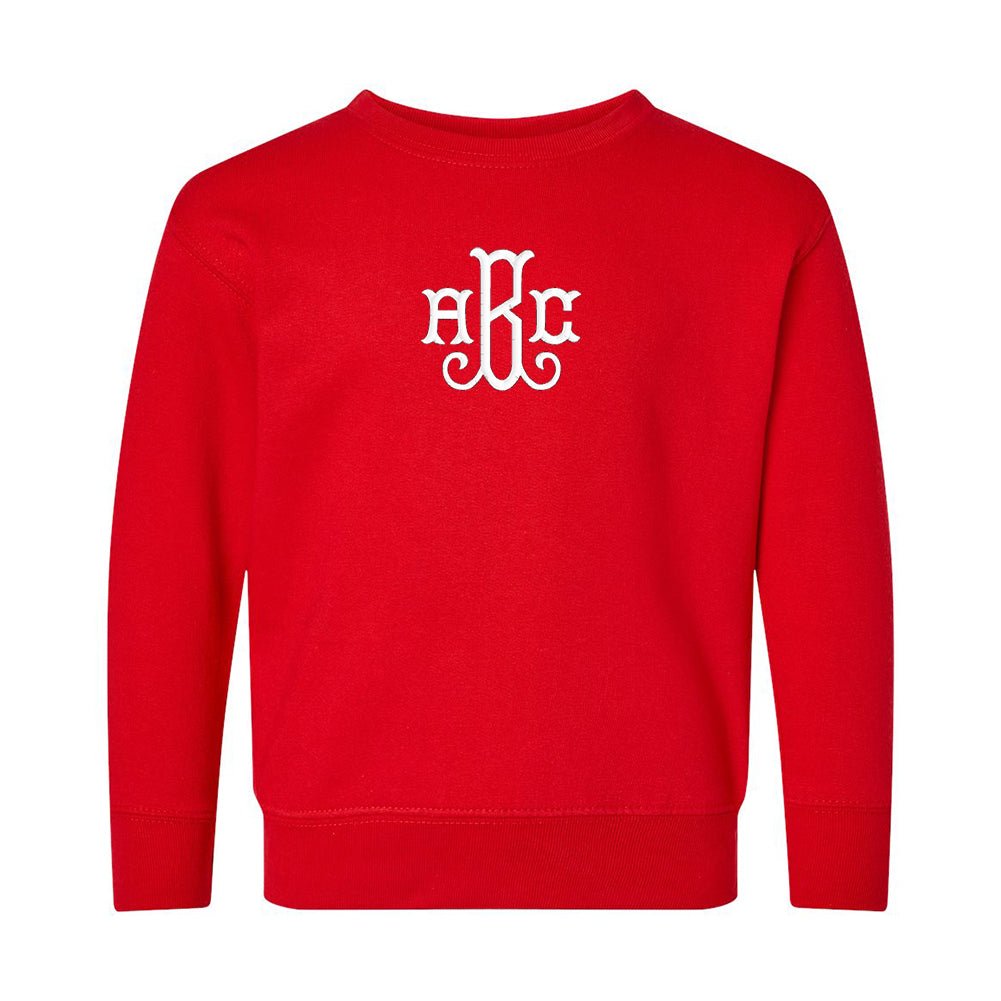 Toddler Monogrammed Crewneck Sweatshirt