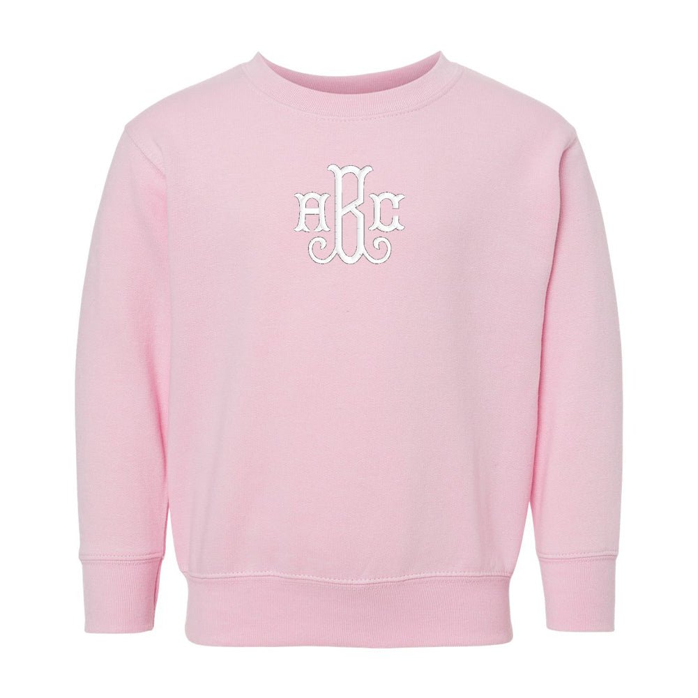 Toddler Monogrammed Crewneck Sweatshirt